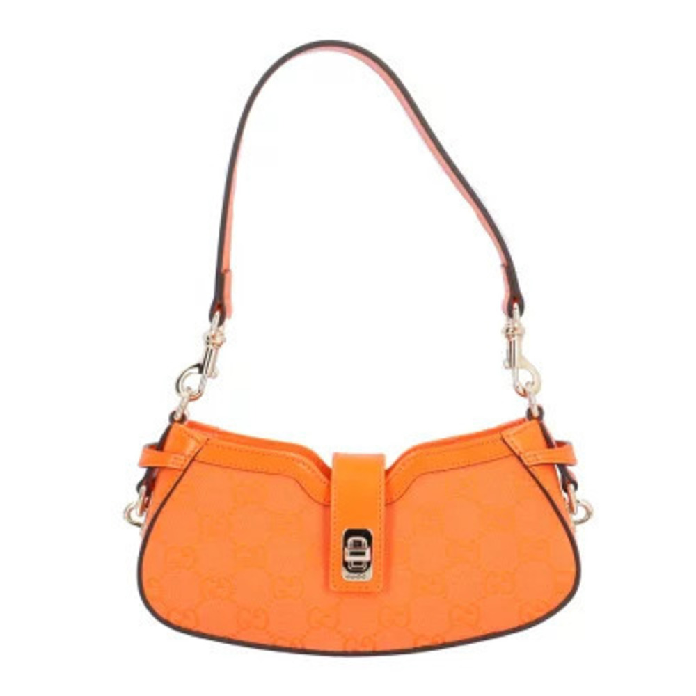 Gucci Moonside Shoulder Bag GG Canvas Orange